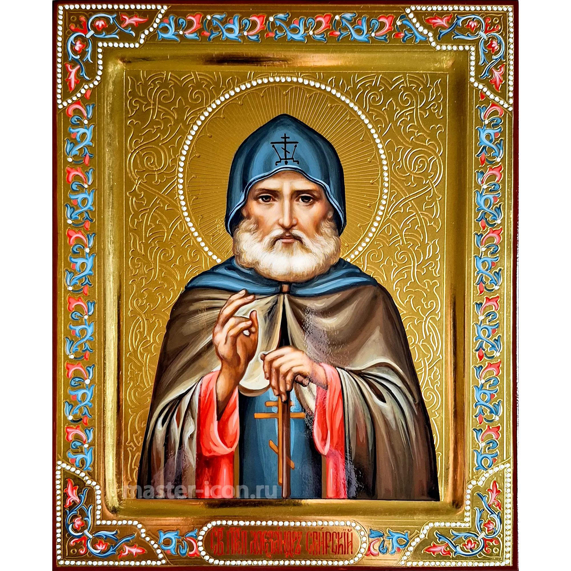 Икона Александр Свирский Икона Александр Свирский