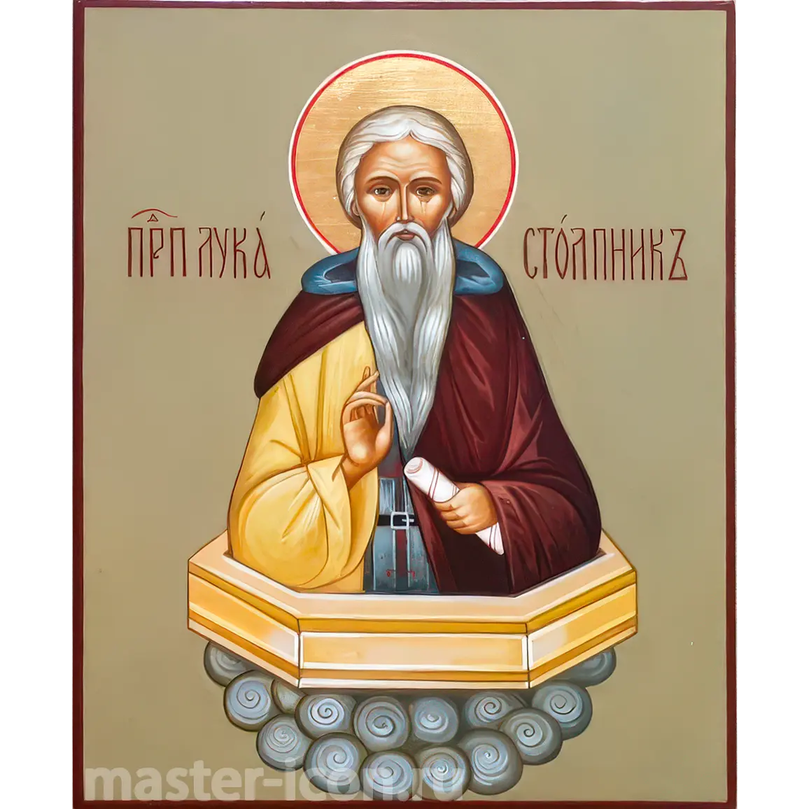 Икона Лука Столпник Халкидонский Икона Лука Столпник Халкидонский