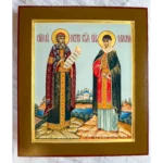 Писанная икона Петра и Февронии