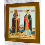 Писанная икона Петра и Февронии
