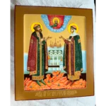Рукописная икона Петр и Феврония