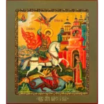 Готовая икона Георгия Победоносца